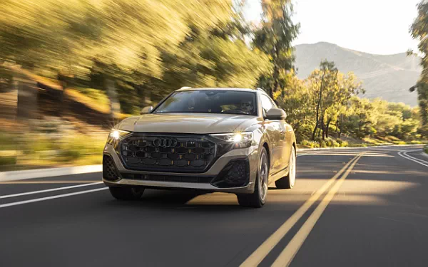 Cars wallpapers Audi Q8 55 TFSI quattro S line (Sakhir Gold Metallic) US-spec - 2025