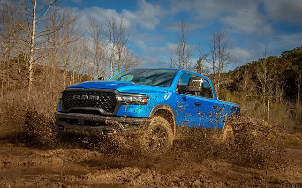 Cars wallpapers Ram 1500 Rebel (Hydro Blue/Diamond Black) - 2024