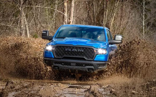 Cars wallpapers Ram 1500 Rebel (Hydro Blue/Diamond Black) - 2024