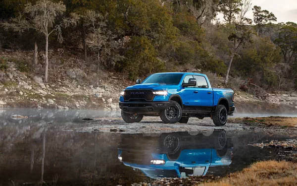 Cars wallpapers Ram 1500 Rebel (Hydro Blue/Diamond Black) - 2024